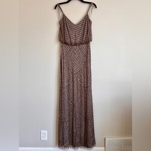 Cache Vintage Beaded Formal Dress NWT